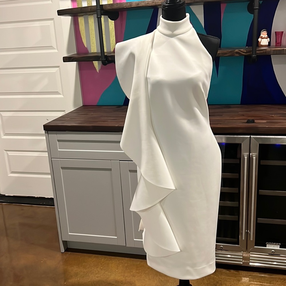 Issue NY large, white, modern dress